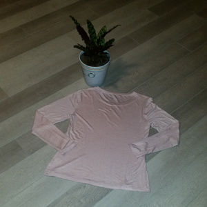 Apt. 9 Crewneck Tee in Pink and Gold – Size S